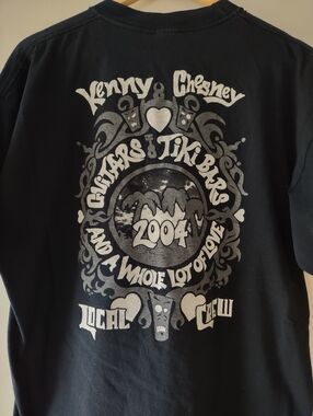 Vintage 2004 Kenny Chesney Local Crew Tour T-Shirt XL Black